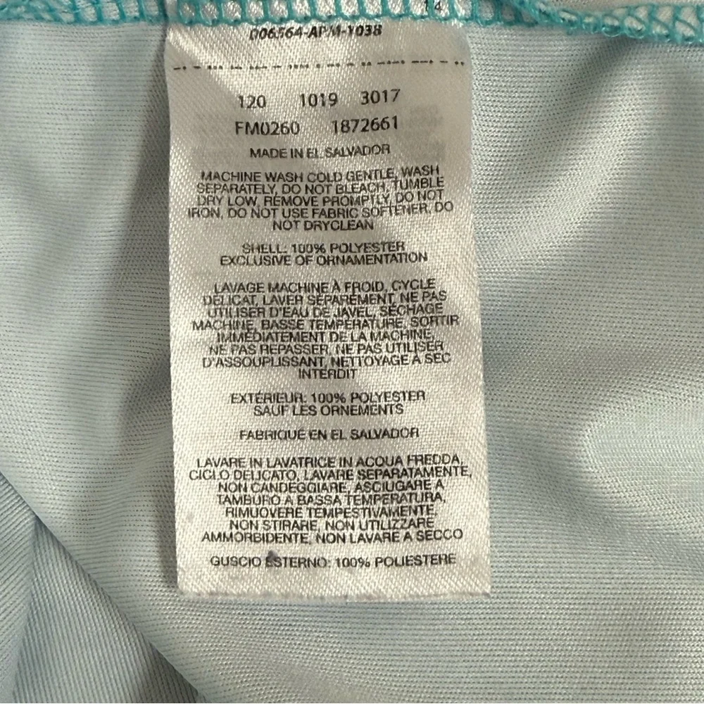 Columbia PFG Turquoise Long Sleeve Performance Fishing Shirt XXL - Picture 7 of 8